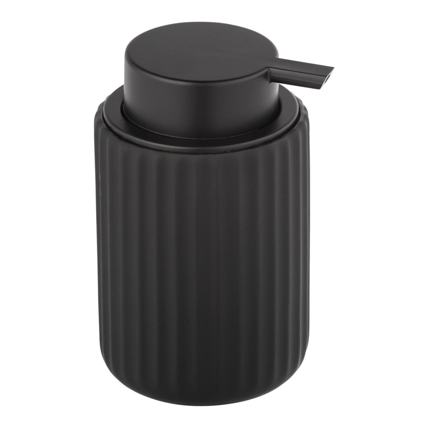 WENKO 24804100 - BELLUNO Soap Dispenser 8 x 13.5 cm, Black