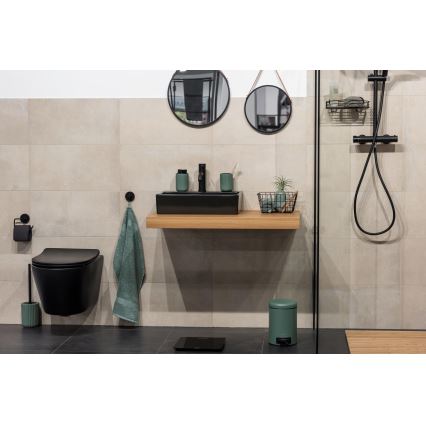 WENKO 24807100 - Soap dispenser BELLUNO 8x13,5 cm green/black