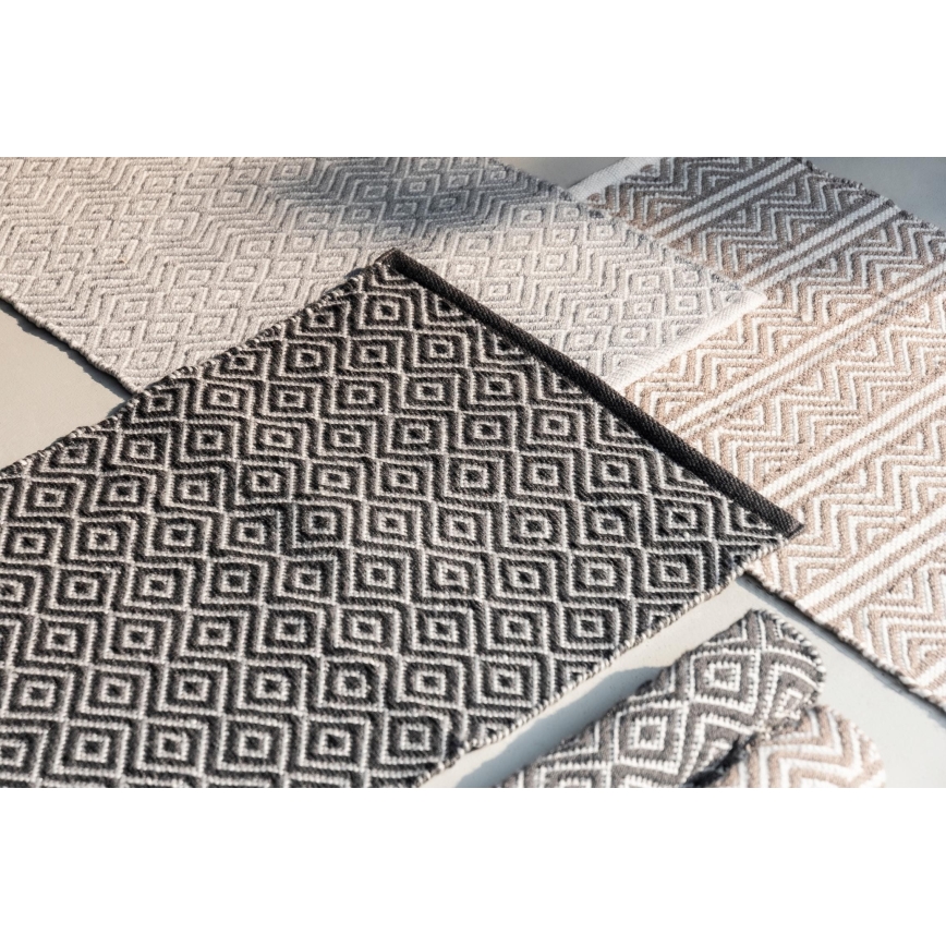 WENKO 24868100-Bath Mat SHAKI 50x80 cm beige/white