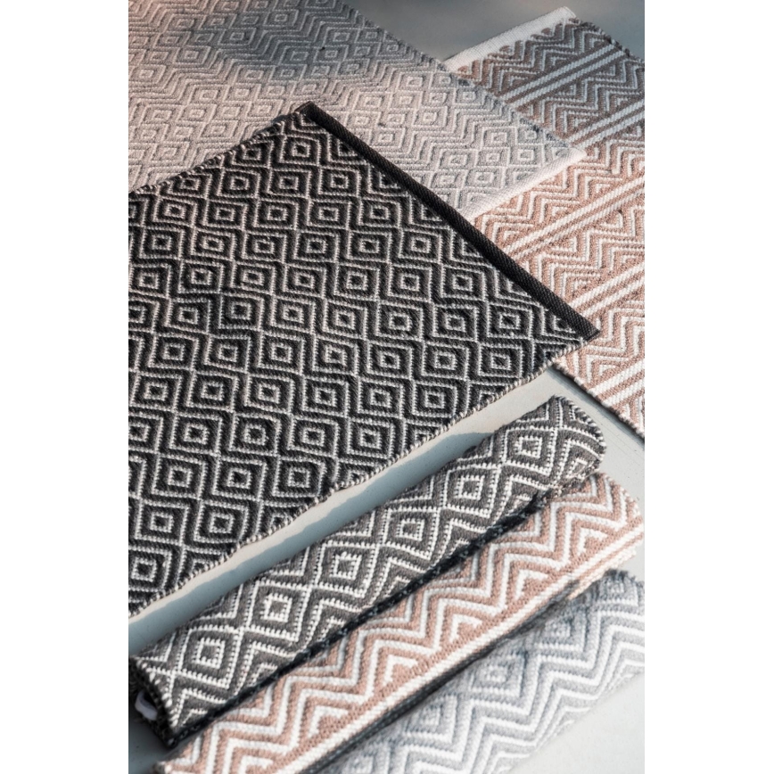WENKO 24868100-Bath Mat SHAKI 50x80 cm beige/white