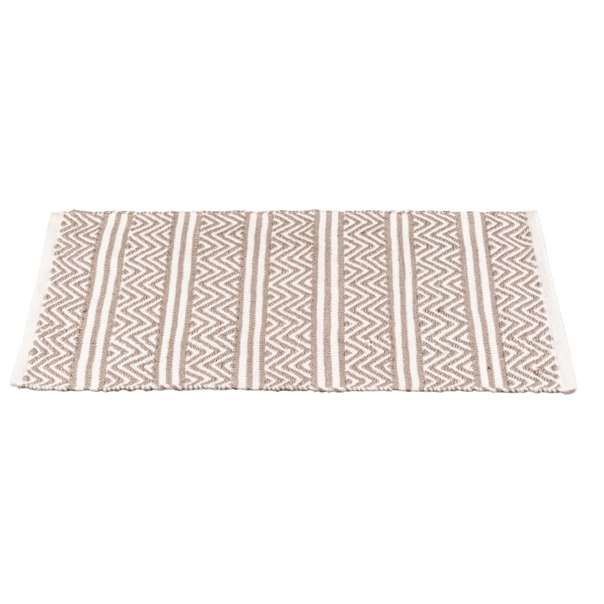 WENKO 24868100-Bath Mat SHAKI 50x80 cm beige/white