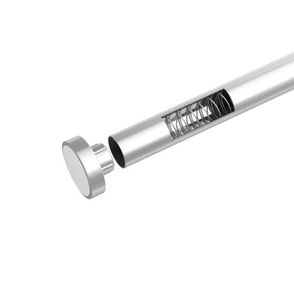 WENKO 24888100 - LUZ Shower Rail 185 x 2.8 cm, stainless steel/polished chrome