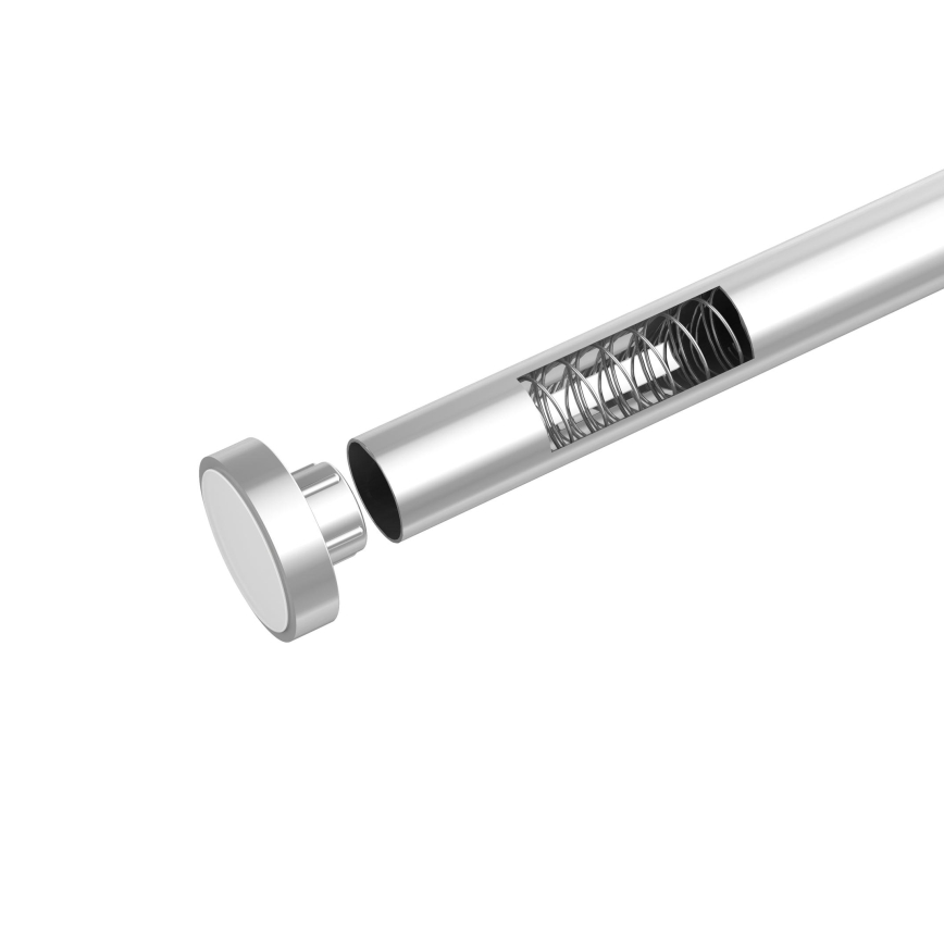 WENKO 24888100 - LUZ Shower Rail 185 x 2.8 cm, stainless steel/polished chrome