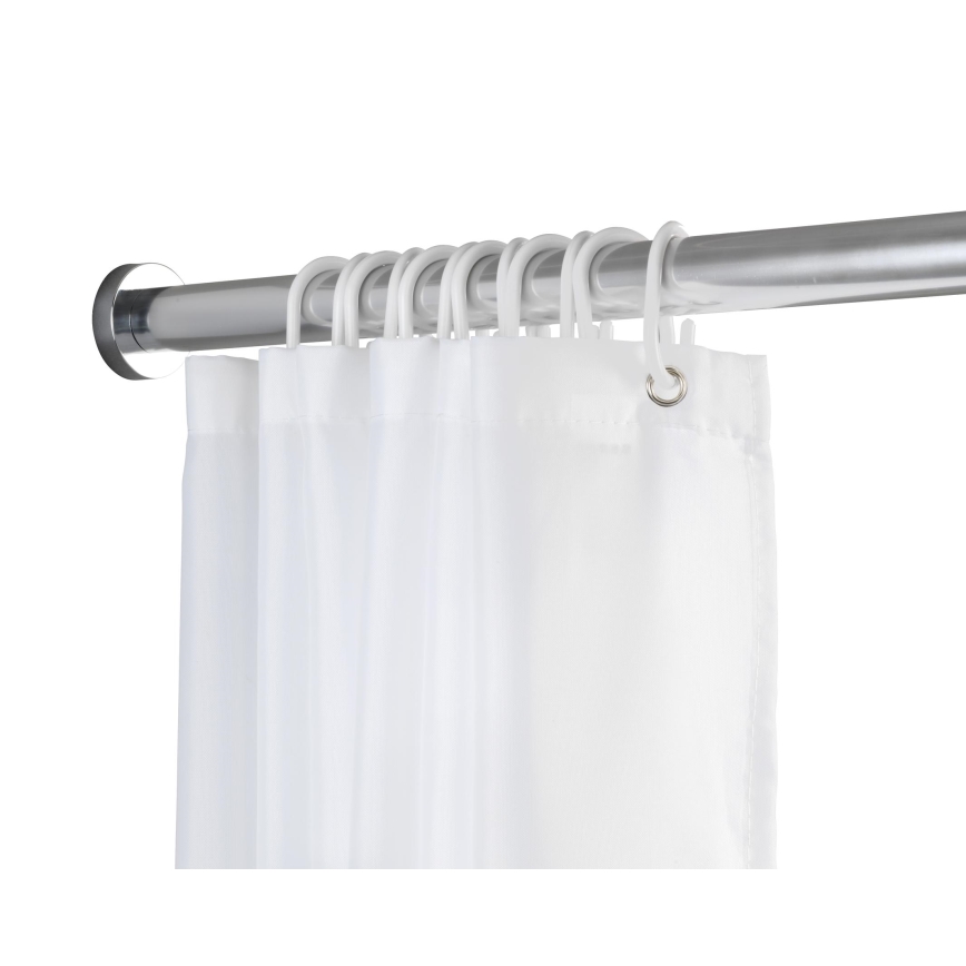 WENKO 24888100 - LUZ Shower Rail 185 x 2.8 cm, stainless steel/polished chrome