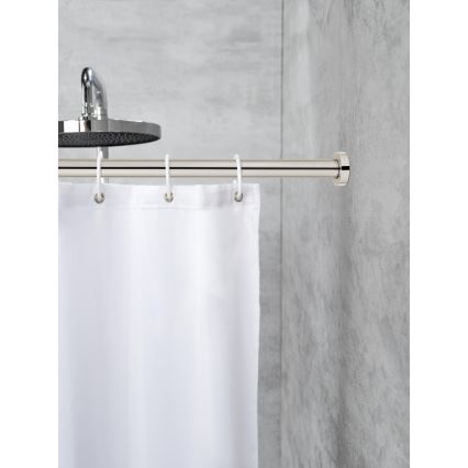WENKO 24888100 - LUZ Shower Rail 185 x 2.8 cm, stainless steel/polished chrome