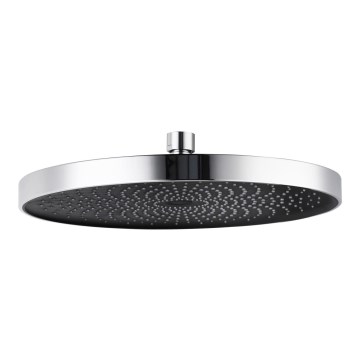 WENKO 24910100 - SOFTWATER shower head 26x26 cm polished chrome/black