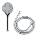 WENKO 24918100 - BASIC LINE Shower Head 9.5 x 9.5 cm, Glossy Chrome/Silver