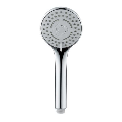 WENKO 24918100 - BASIC LINE Shower Head 9.5 x 9.5 cm, Glossy Chrome/Silver