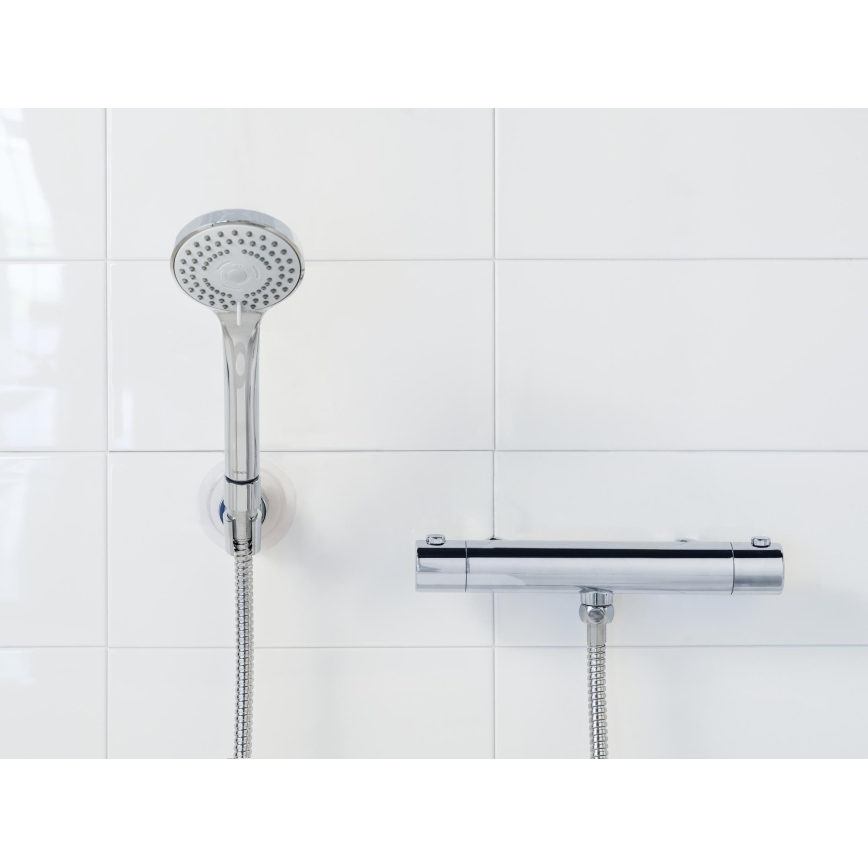 WENKO 24918100 - BASIC LINE Shower Head 9.5 x 9.5 cm Polished Chrome/Silver