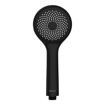 WENKO 24922100 - Shower head WATERSAVING SYSTEM 9.5 x 9.5 cm black