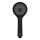 WENKO 24922100 - Shower head WATERSAVING SYSTEM 9.5 x 9.5 cm black