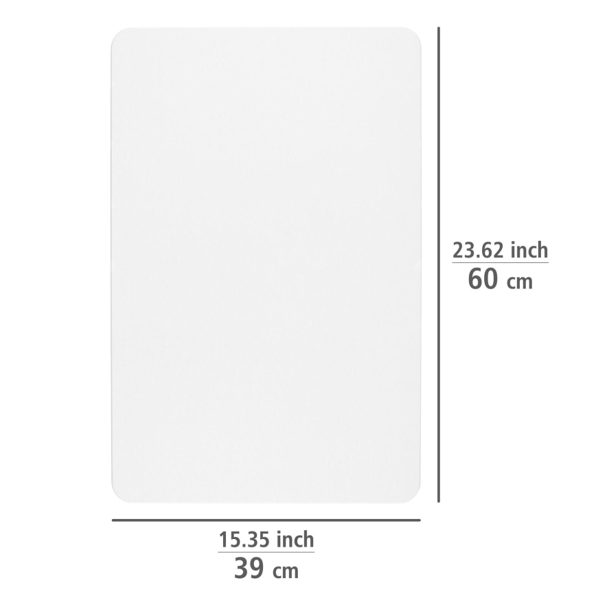 WENKO 24935100-SIMI Mat 39x60 cm White