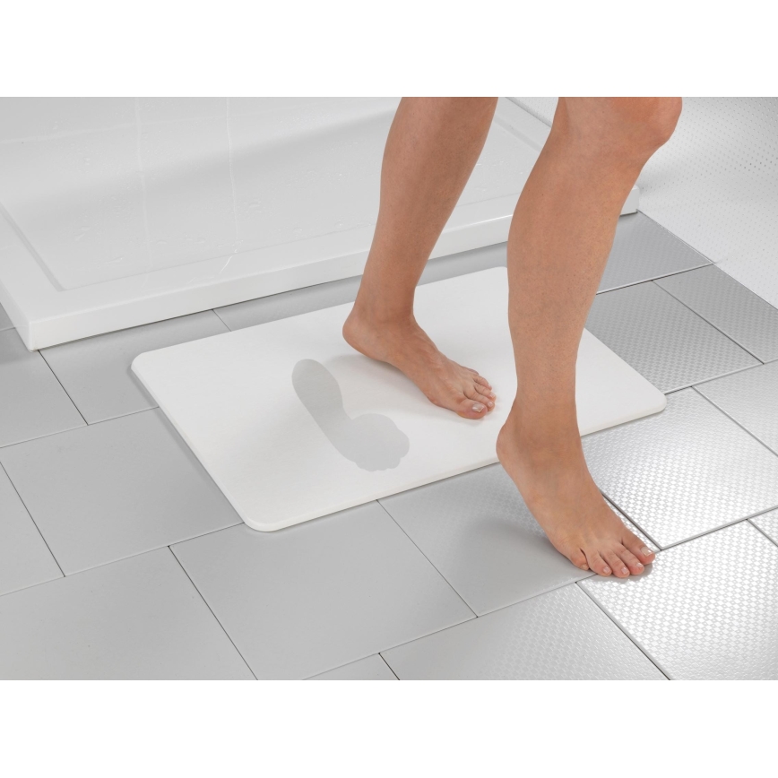 WENKO 24935100-SIMI Mat 39x60 cm White