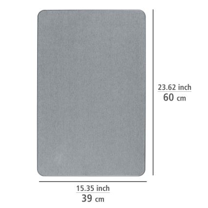 WENKO 24936100 - SIMI Mat 39 x 60 cm, Grey