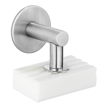 WENKO 24971100-Soap holder TURBO-LOC 4,5x7 cm silver