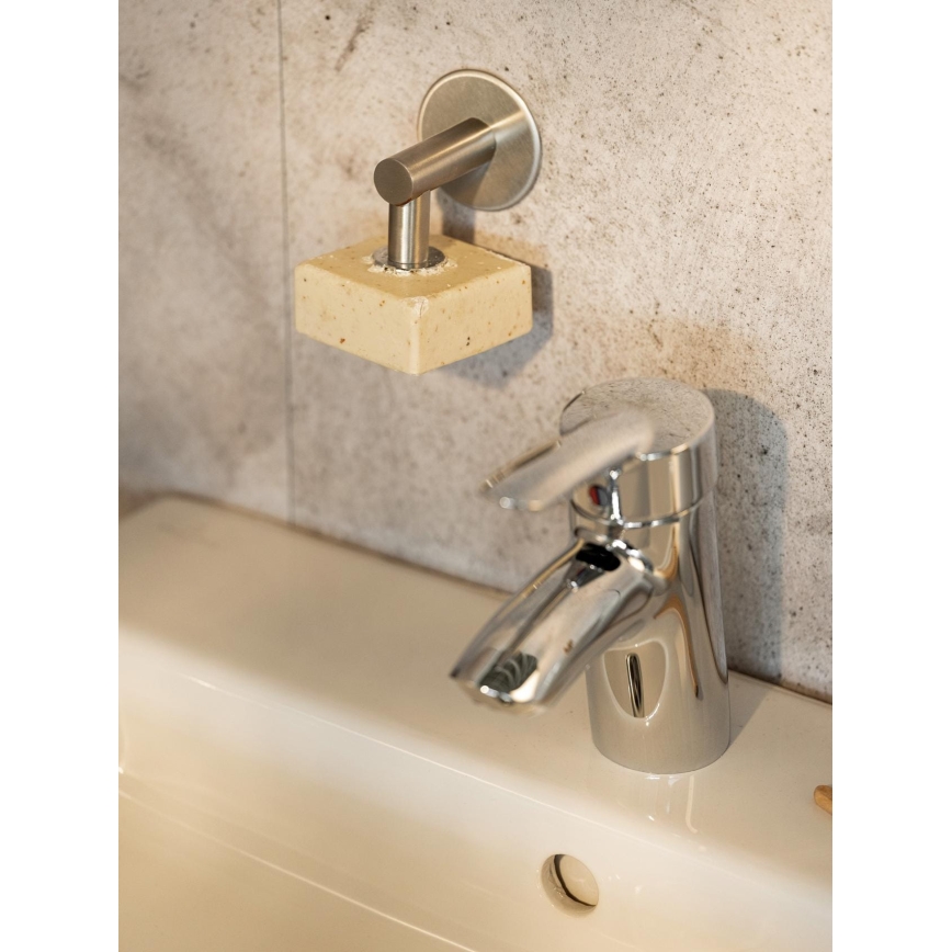WENKO 24971100-Soap holder TURBO-LOC 4,5x7 cm silver