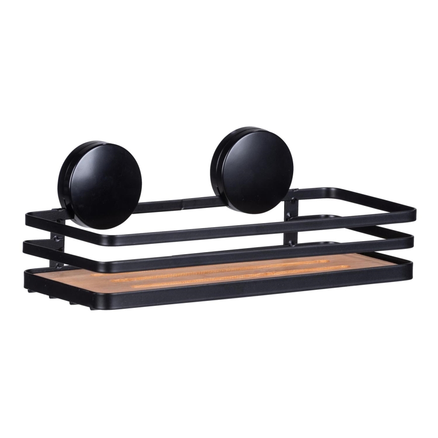 WENKO 24979800-ALBA shelf 26.5x12.5 cm black/brown