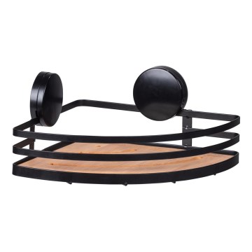 WENKO 24980800-ALBA Shelf 27,3x21 cm Black/Brown