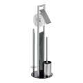 WENKO 24981800 - RAVINA Toilet Brush Set 20x70 cm stainless steel/silver