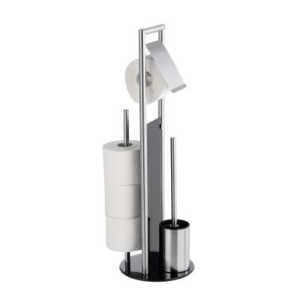 WENKO 24981800 - RAVINA Toilet Brush Set 20x70 cm stainless steel/silver