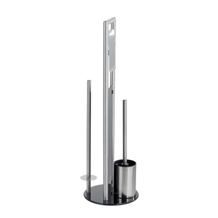 WENKO 24981800 - RAVINA Toilet Brush Set 20x70 cm stainless steel/silver
