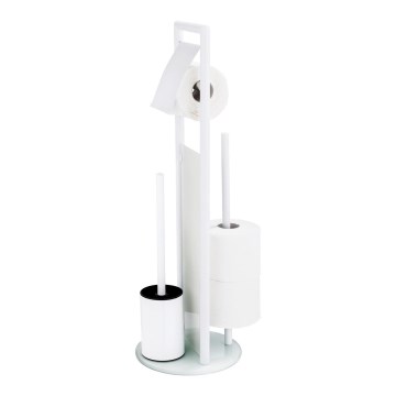 WENKO 24983800 - RAVINA Toilet Set 20 x 70 cm stainless steel/white