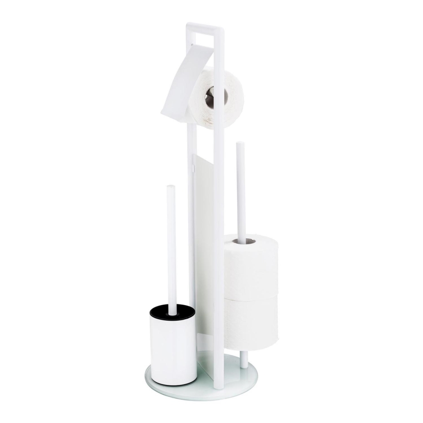 WENKO 24983800 - RAVINA Toilet Set 20 x 70 cm stainless steel/white