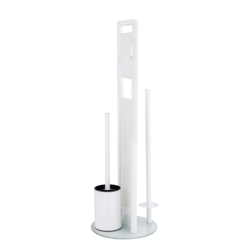 WENKO 24983800 - RAVINA Toilet Set 20 x 70 cm stainless steel/white
