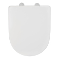 WENKO 24988100 - EXCLUSIVE Toilet Seat, 45 x 36.5 cm, White/Silver