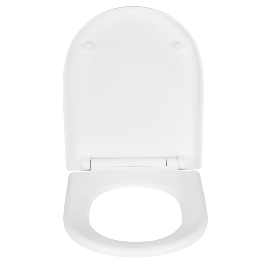 WENKO 24988100 - EXCLUSIVE Toilet Seat, 45 x 36.5 cm, White/Silver