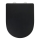 WENKO 24989100 - Toilet seat EXCLUSIVE 36,5x45 cm black/silver