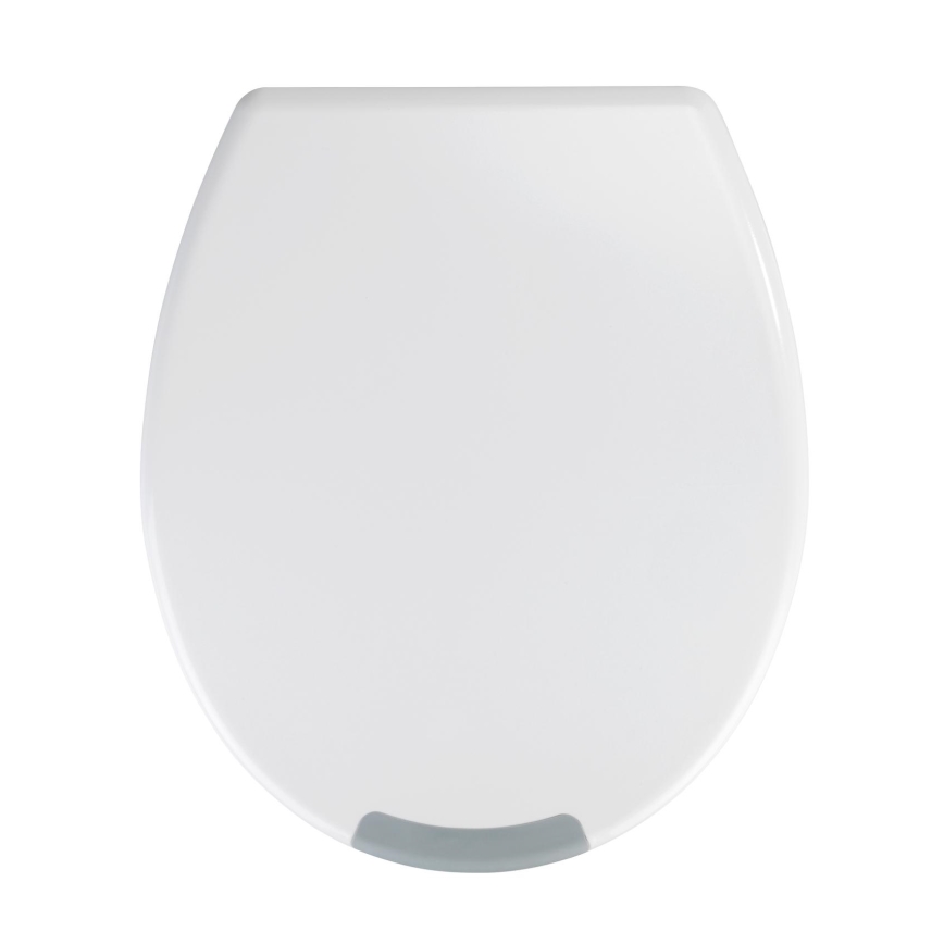 WENKO 25005100-SECURA Toilet Seat 37x44 cm White/Grey