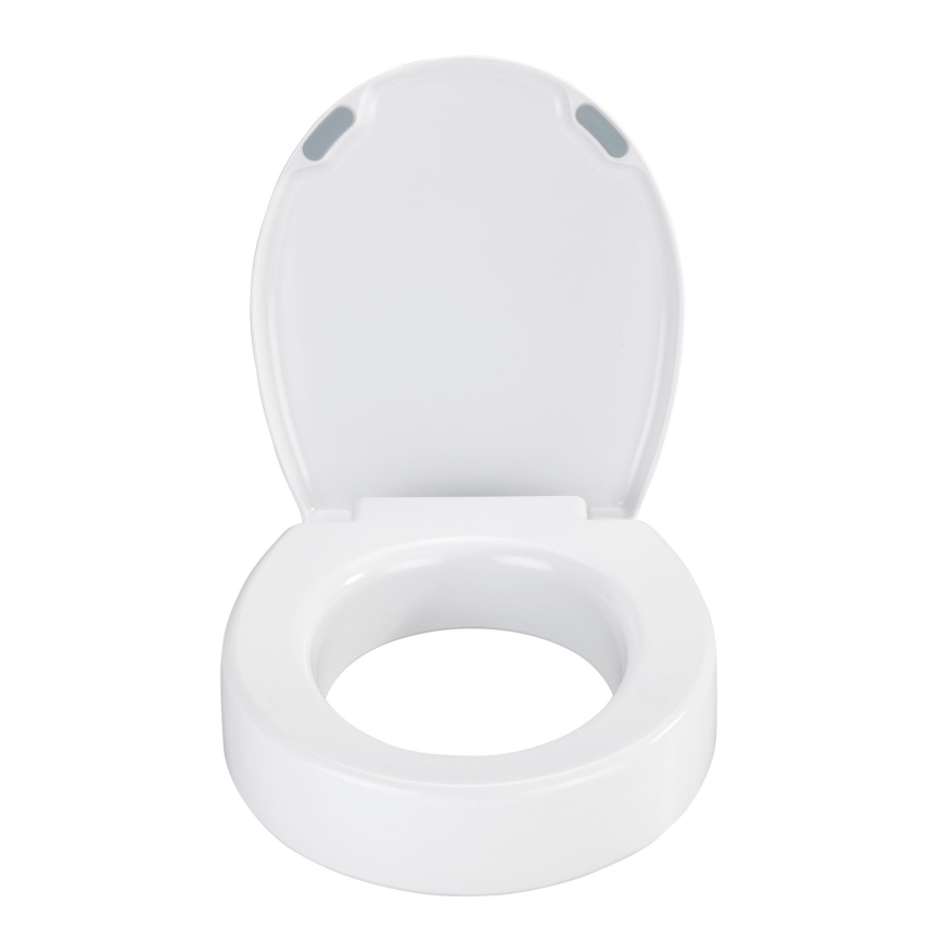 WENKO 25005100-SECURA Toilet Seat 37x44 cm White/Grey