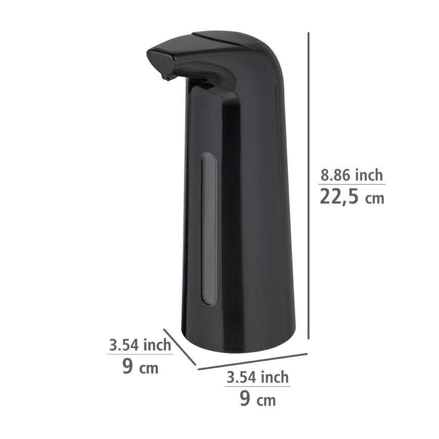WENKO 25097100-Soap Dispenser LARINO 9x21,5 cm black