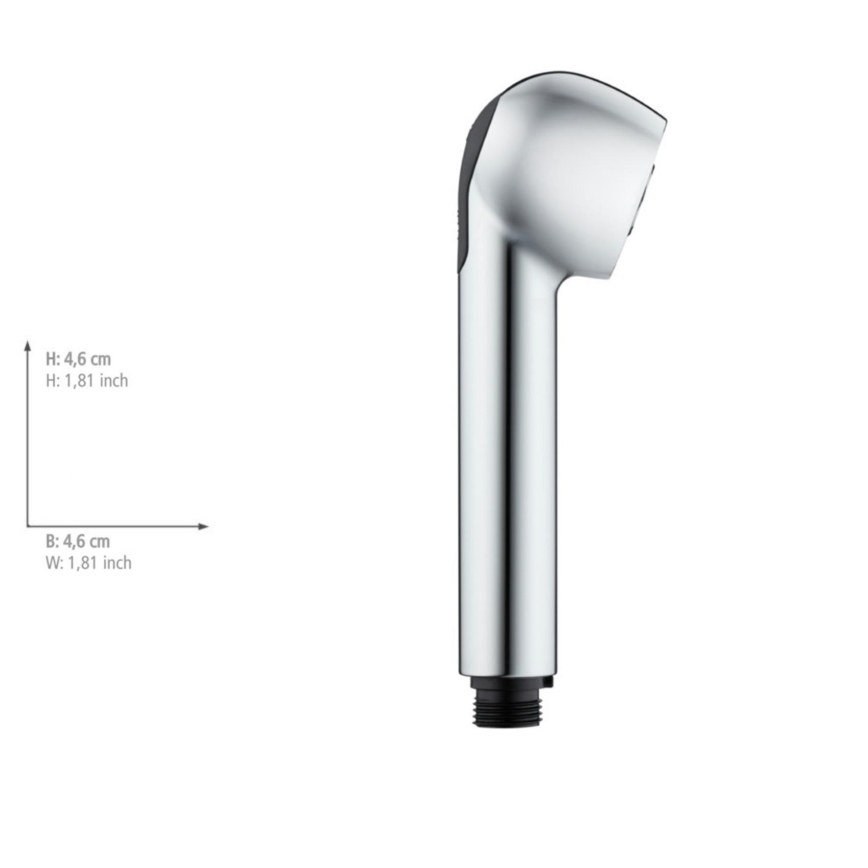 WENKO 25118100 - WATERSAVING SYSTEM Shower Head, 4.6 x 4.6 cm, Chrome