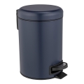 WENKO 25153100 - LEMAN Waste Bin 17x25 cm Blue/Black