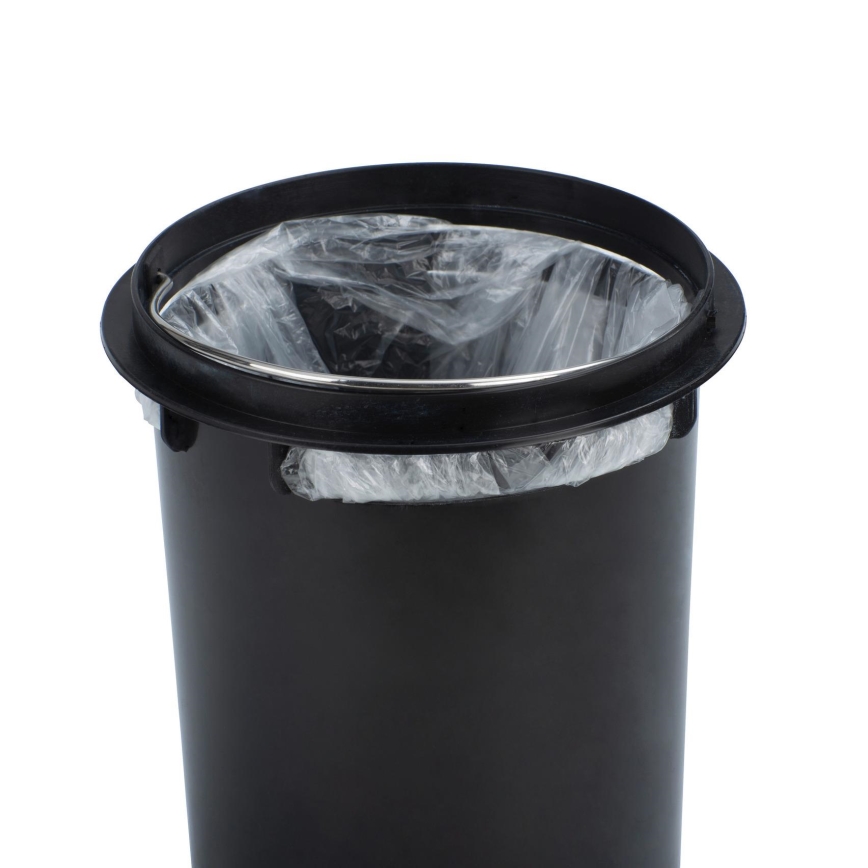 WENKO 25155100 - LEMAN Waste Bin 17 x 25 cm, Pink/Black