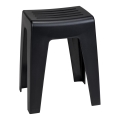 WENKO 25156100 - KUMBA Stool, 38 x 47 cm, Black