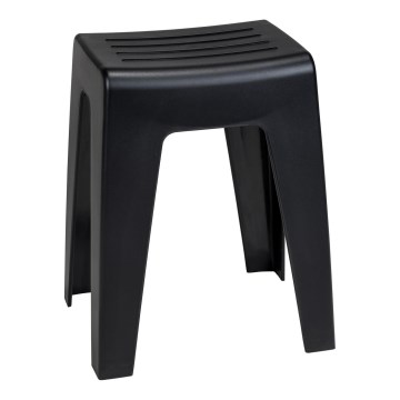 WENKO 25156100 - KUMBA Stool, 38 x 47 cm, Black