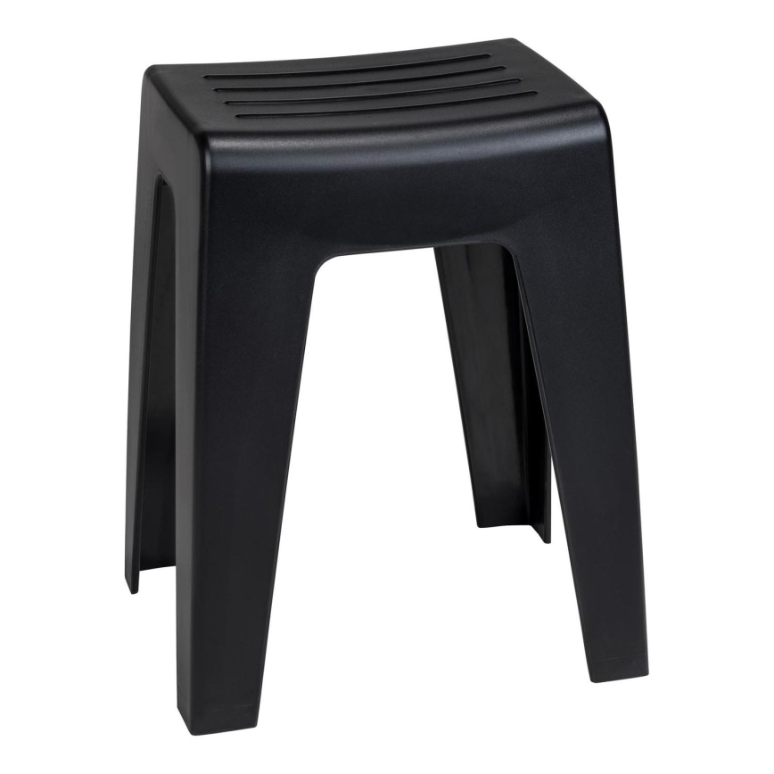 WENKO 25156100 - KUMBA Stool, 38 x 47 cm, Black