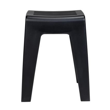WENKO 25156100 - KUMBA Stool, 38 x 47 cm, Black