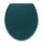 WENKO 25171100-WC PRIMA Toilet Seat 37 x 41 cm, Green/Silver