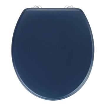 WENKO 25172100-WC PRIMA toilet seat 37x41 cm blue/silver
