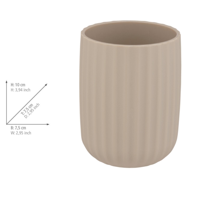 WENKO 25183100 - AGROPOLI Cup 7.5 x 10 cm, Beige