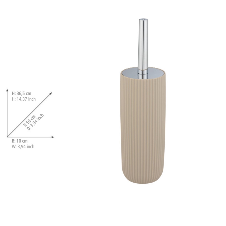 WENKO 25185100 - AGROPOLI toilet brush 10x36,5 cm beige
