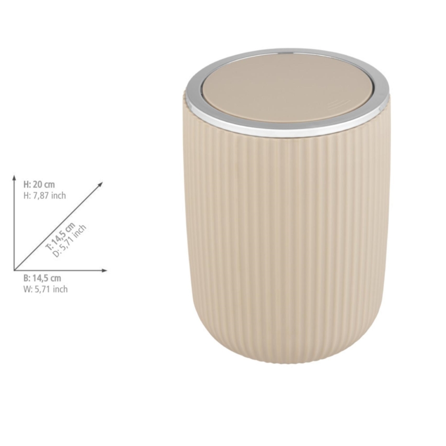 WENKO 25186100 - AGROPOLI Basket 14.5 x 20 cm Beige