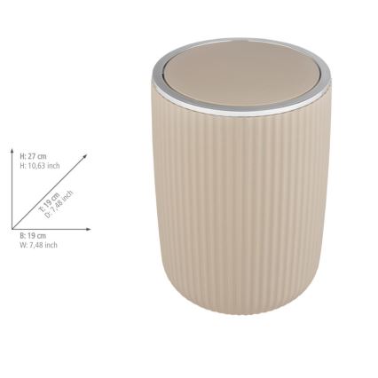 WENKO 25187100 - AGROPOLI Basket 19x27 cm Beige