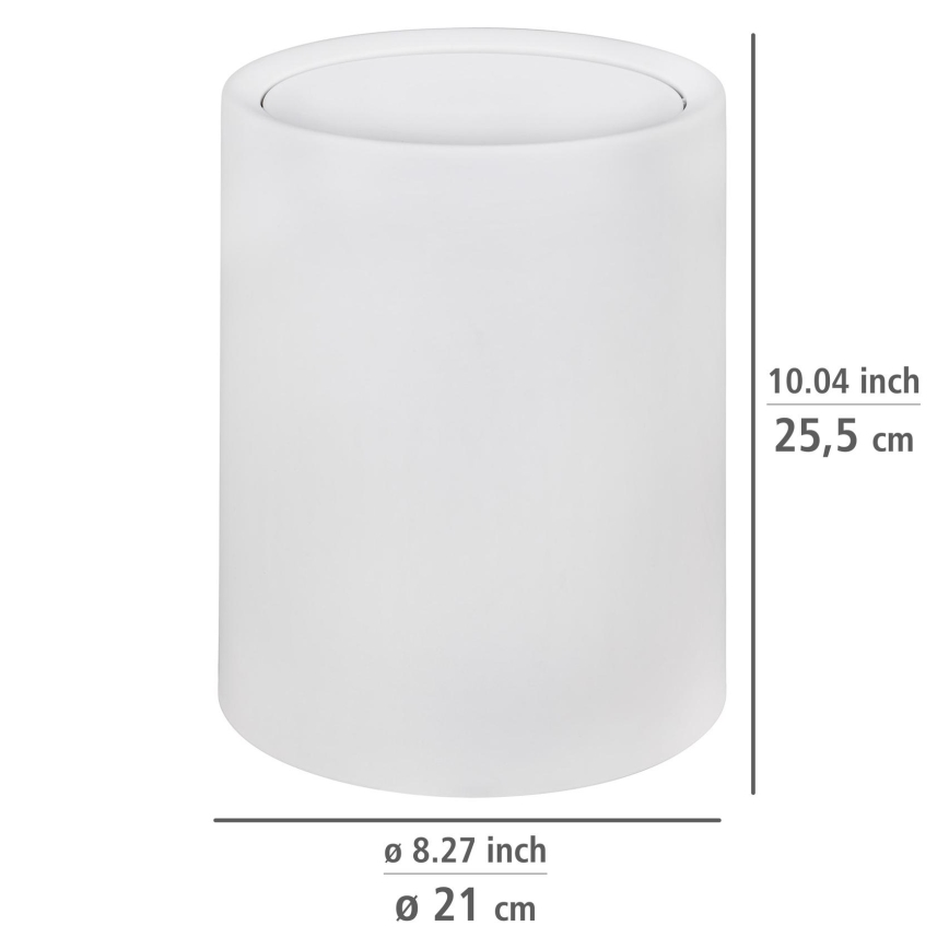 WENKO 25209100 - ATRI Basket 21 x 25.5 cm, White