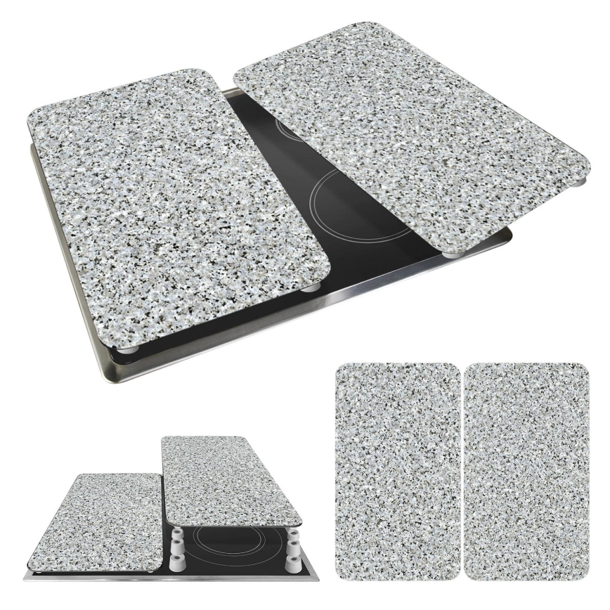 WENKO 2521120500 - Cover plate (Abdeckplatte) - Neutral 30 x 52 cm, Granite/Multicolored