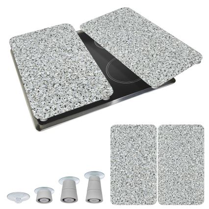 WENKO 2521120500 - Cover plate (Abdeckplatte) - Neutral 30 x 52 cm, Granite/Multicolored